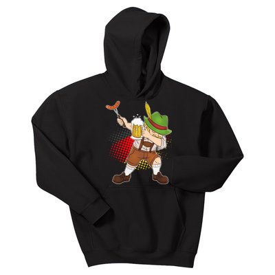 Dabbing Oktoberfest Guy Kids Hoodie