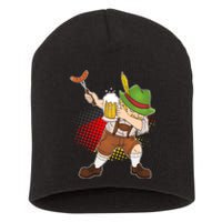 Dabbing Oktoberfest Guy Short Acrylic Beanie