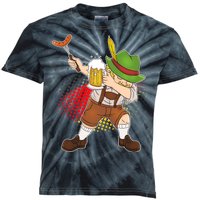 Dabbing Oktoberfest Guy Kids Tie-Dye T-Shirt