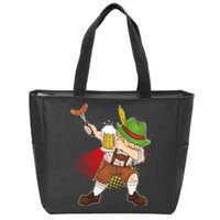 Dabbing Oktoberfest Guy Zip Tote Bag