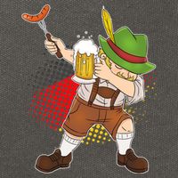 Dabbing Oktoberfest Guy Cotton Canvas Backpack