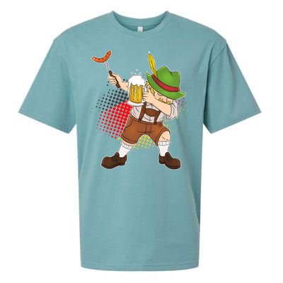 Dabbing Oktoberfest Guy Sueded Cloud Jersey T-Shirt