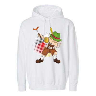 Dabbing Oktoberfest Guy Garment-Dyed Fleece Hoodie