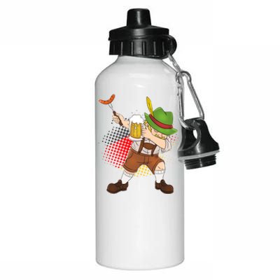 Dabbing Oktoberfest Guy Aluminum Water Bottle