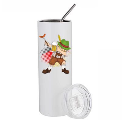 Dabbing Oktoberfest Guy Stainless Steel Tumbler