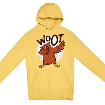 Dabbing Owl Woot Premium Pullover Hoodie