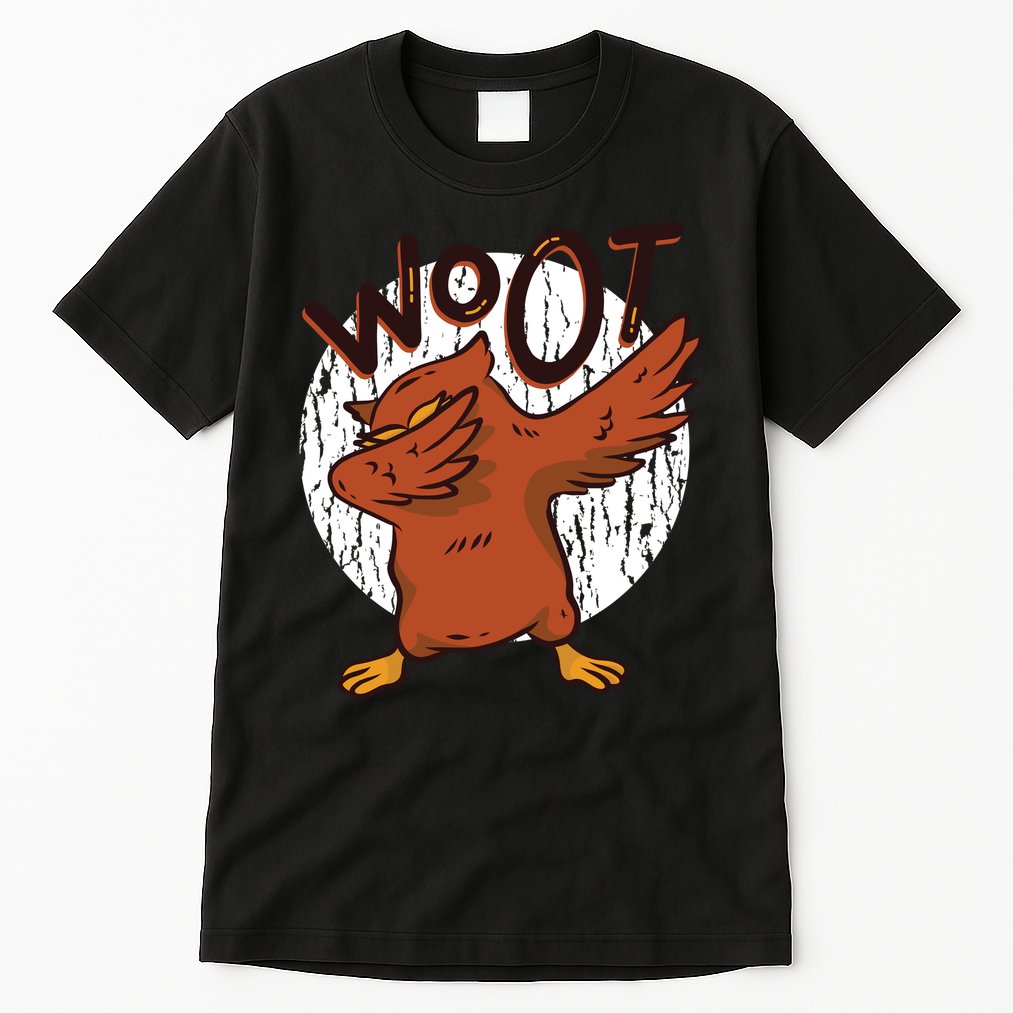 Dabbing Owl Woot Tall T-Shirt