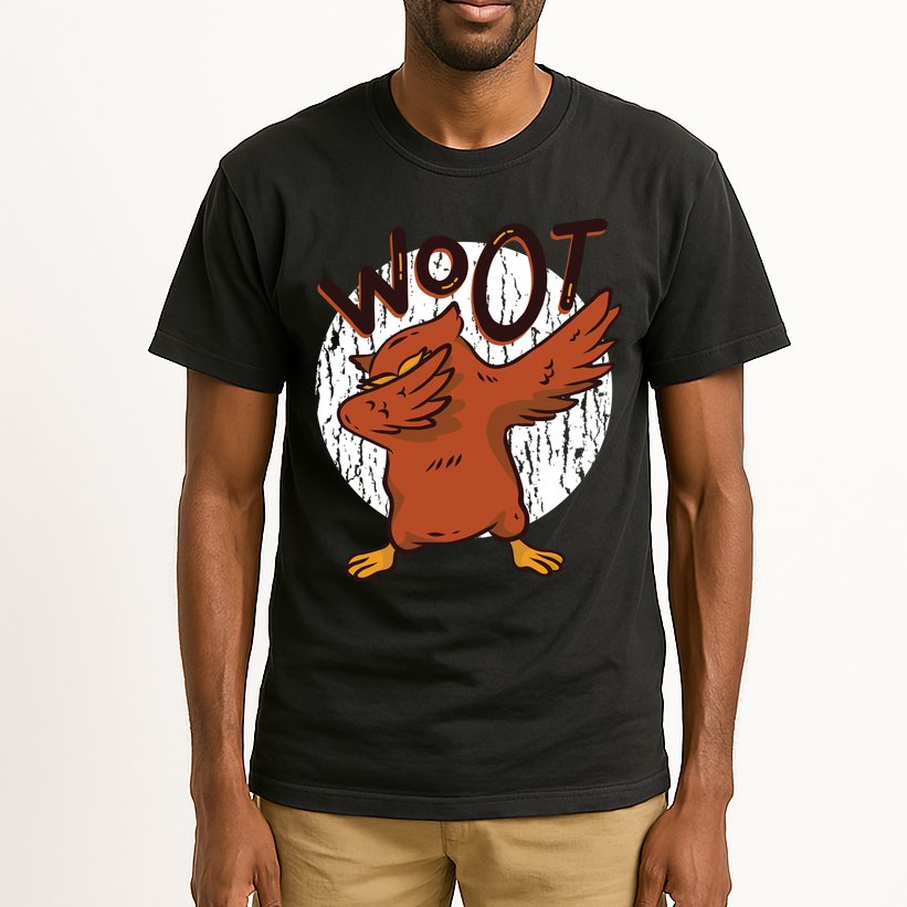 Dabbing Owl Woot Tall T-Shirt