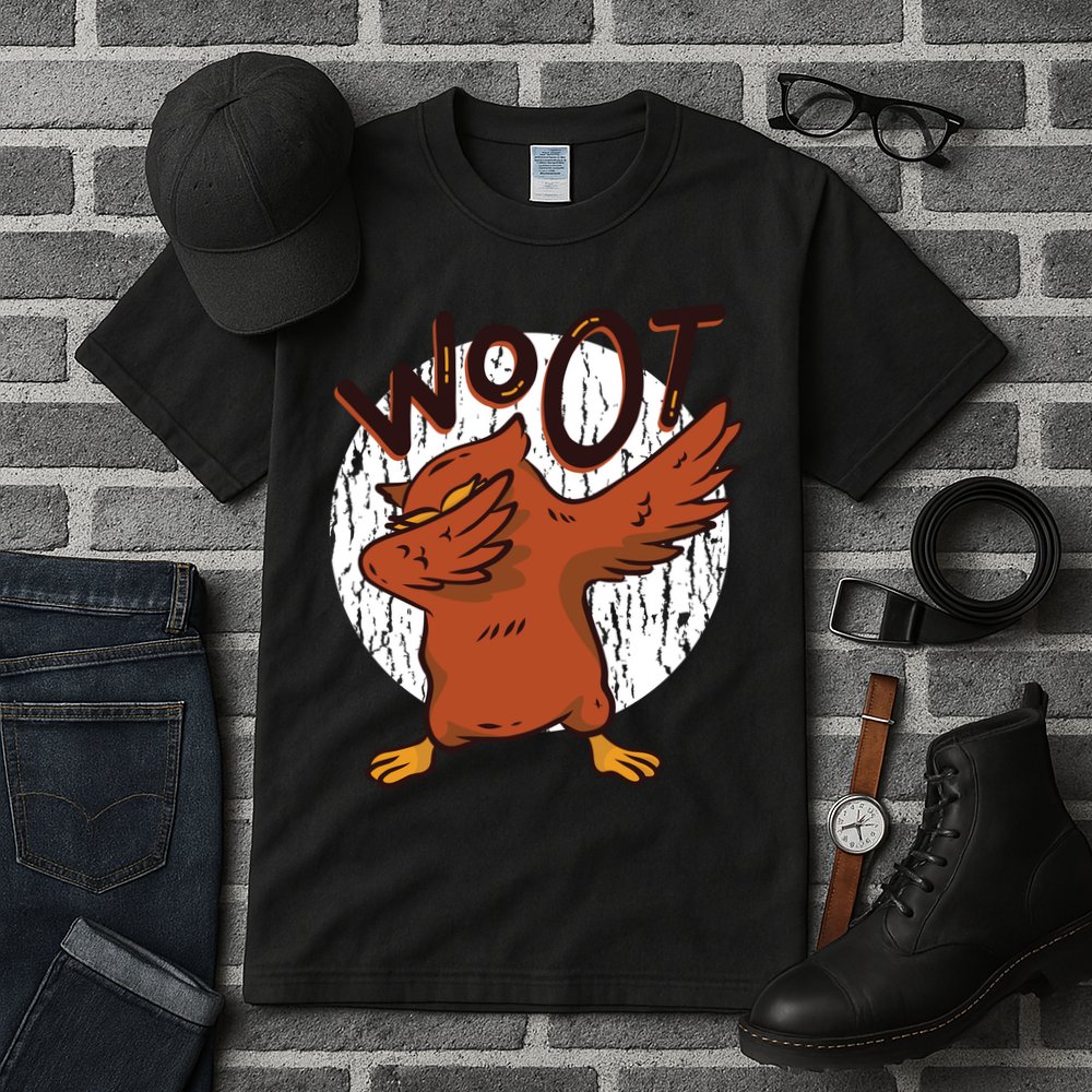 Dabbing Owl Woot Tall T-Shirt