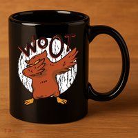 Dabbing Owl Woot 11oz C Handle Ceramic Mug