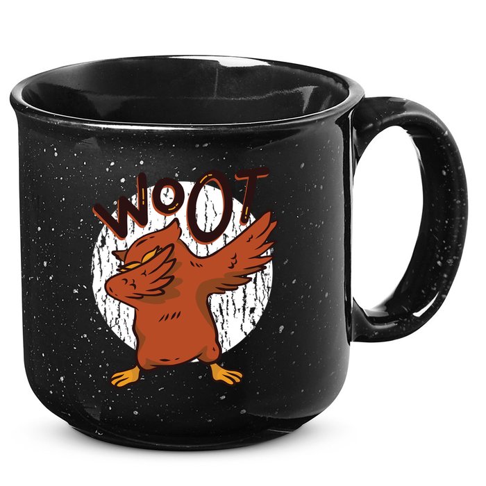 Dabbing Owl Woot 15oz Campfire Ceramic Mug