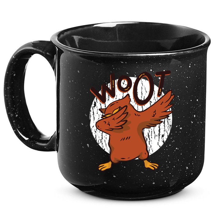 Dabbing Owl Woot 15oz Campfire Ceramic Mug