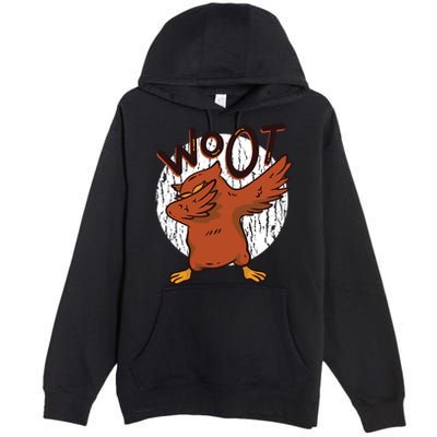 Dabbing Owl Woot Premium Pullover Hoodie
