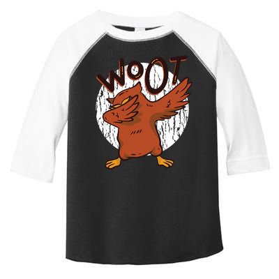 Dabbing Owl Woot Toddler Fine Jersey T-Shirt