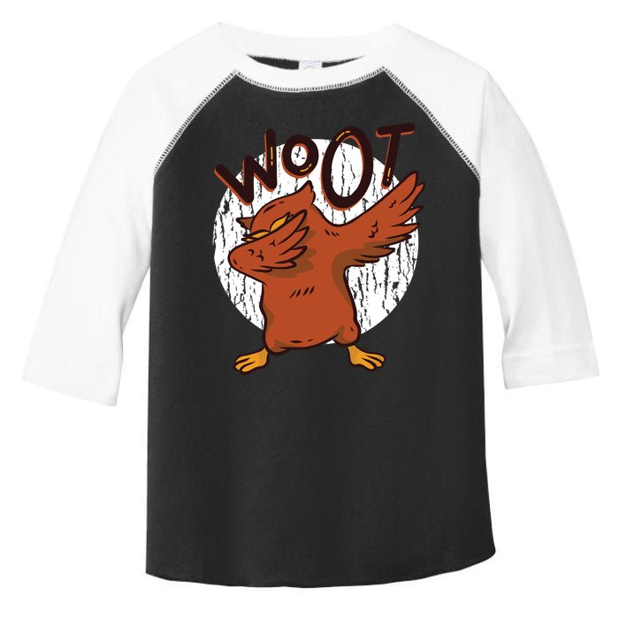 Dabbing Owl Woot Toddler Fine Jersey T-Shirt
