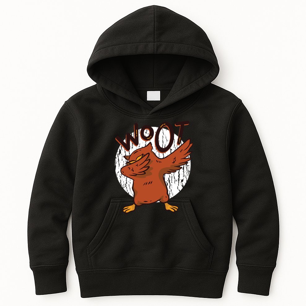 Dabbing Owl Woot Kids Hoodie