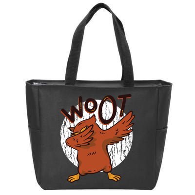 Dabbing Owl Woot Zip Tote Bag