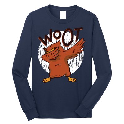 Dabbing Owl Woot Long Sleeve Shirt