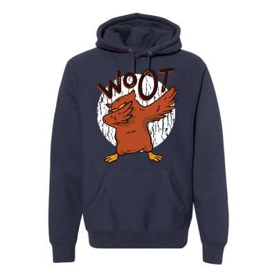 Dabbing Owl Woot Premium Hoodie