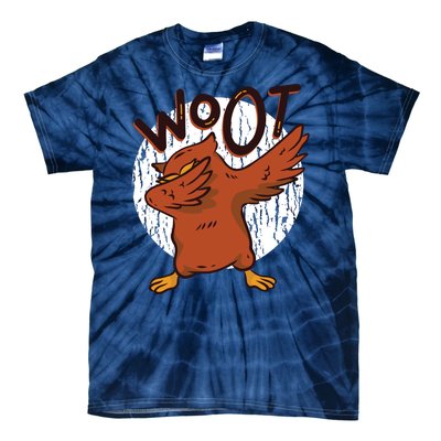 Dabbing Owl Woot Tie-Dye T-Shirt