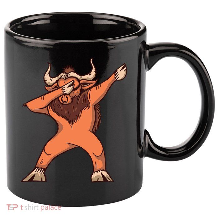 Dabbing Ox 11oz C Handle Ceramic Mug