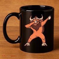 Dabbing Ox 11oz C Handle Ceramic Mug