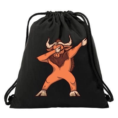 Dabbing Ox Drawstring Bag