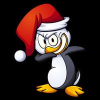 Dabbing Penguin Christmas Santa Hat City Backpack