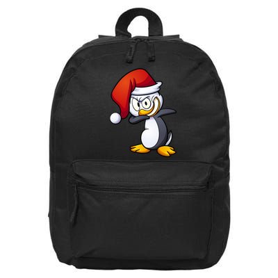 Dabbing Penguin Christmas Santa Hat 16 in Basic Backpack