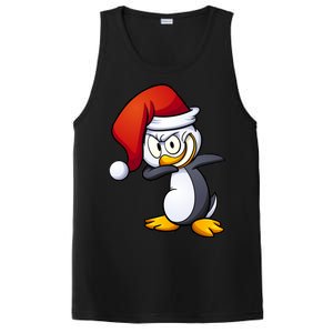 Dabbing Penguin Christmas Santa Hat PosiCharge Competitor Tank