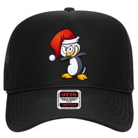 Dabbing Penguin Christmas Santa Hat Trucker Hat