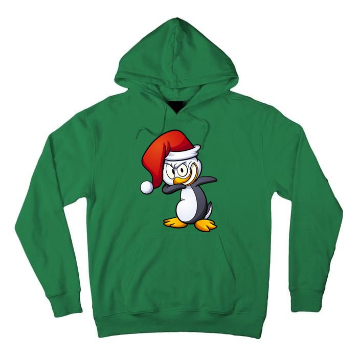 Dabbing Penguin Christmas Santa Hat Tall Hoodie