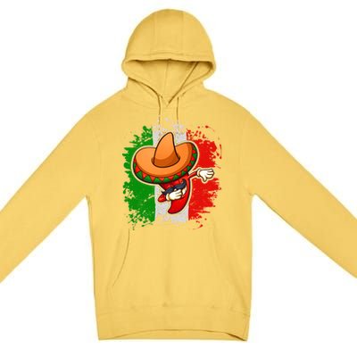 Dabbing Pepper Cinco de Mayo Premium Pullover Hoodie