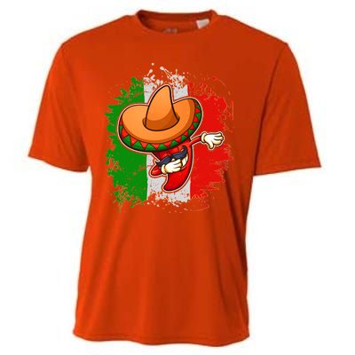 Dabbing Pepper Cinco de Mayo Cooling Performance Crew T-Shirt