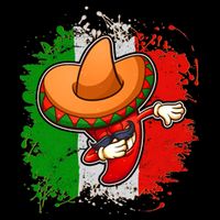 Dabbing Pepper Cinco de Mayo Cooling Performance Crew T-Shirt