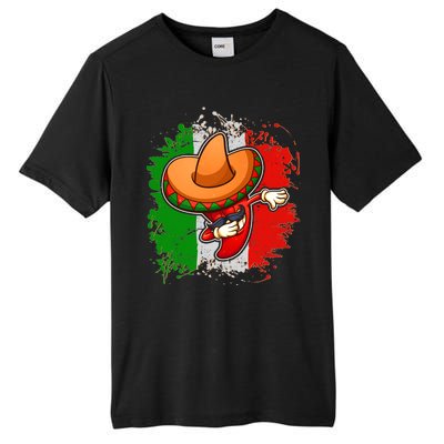 Dabbing Pepper Cinco de Mayo Tall Fusion ChromaSoft Performance T-Shirt