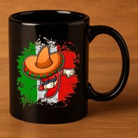 Dabbing Pepper Cinco de Mayo 11oz C Handle Ceramic Mug