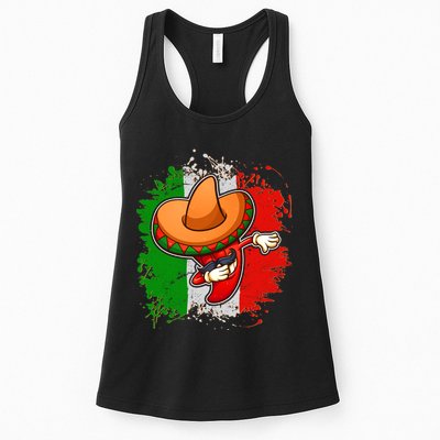Dabbing Pepper Cinco de Mayo Womens Tank Top