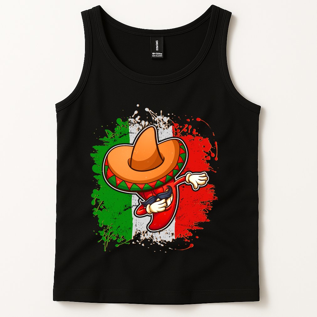 Dabbing Pepper Cinco de Mayo Tank Top