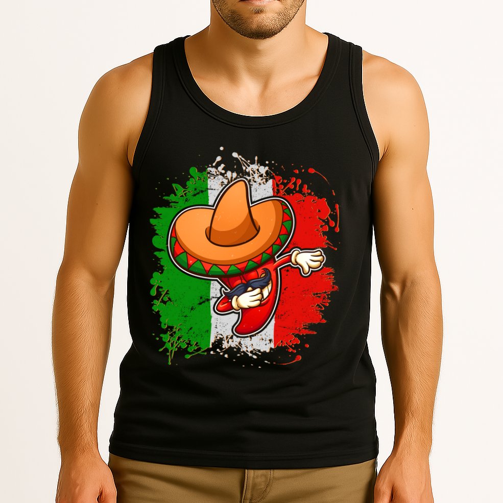 Dabbing Pepper Cinco de Mayo Tank Top
