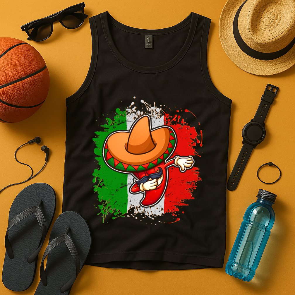 Dabbing Pepper Cinco de Mayo Tank Top