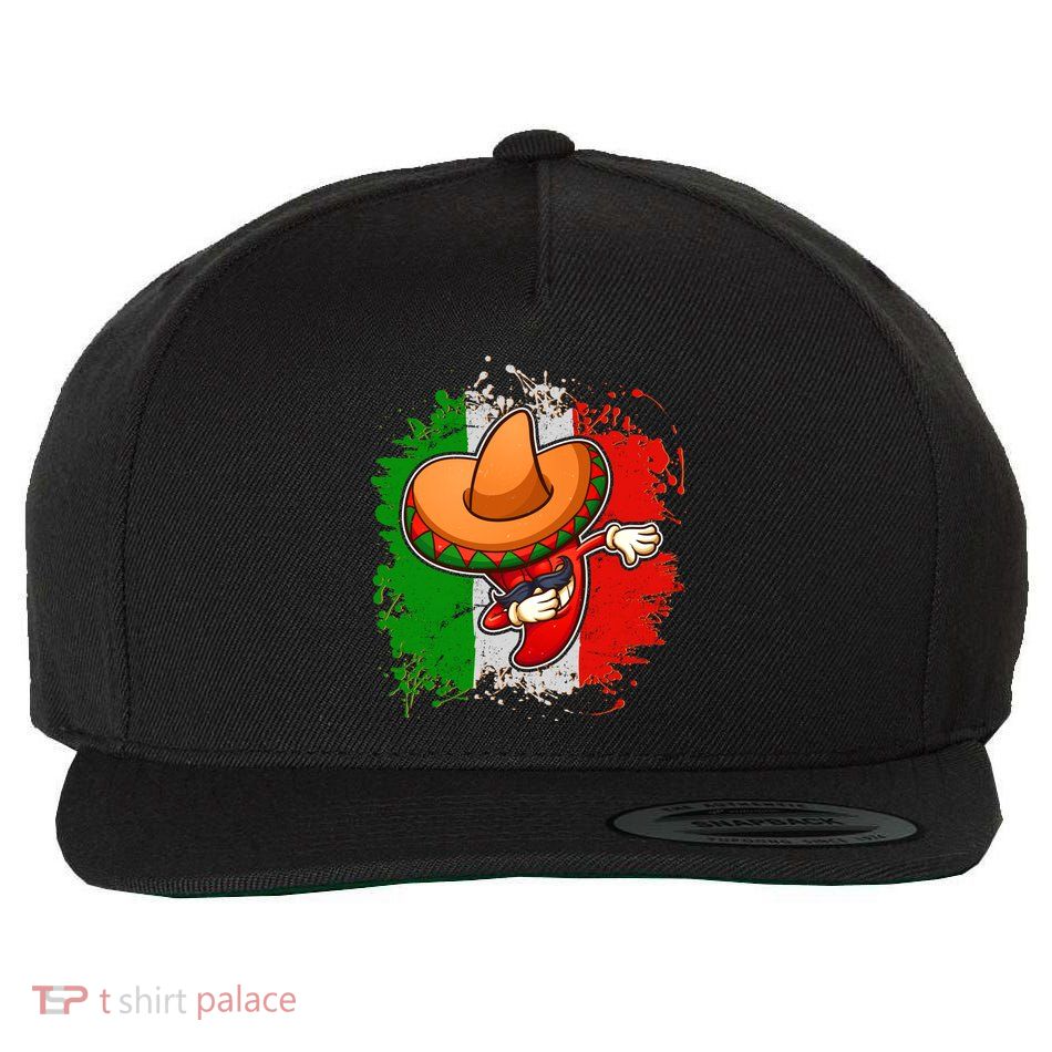 Dabbing Pepper Cinco de Mayo Wool Snapback Cap