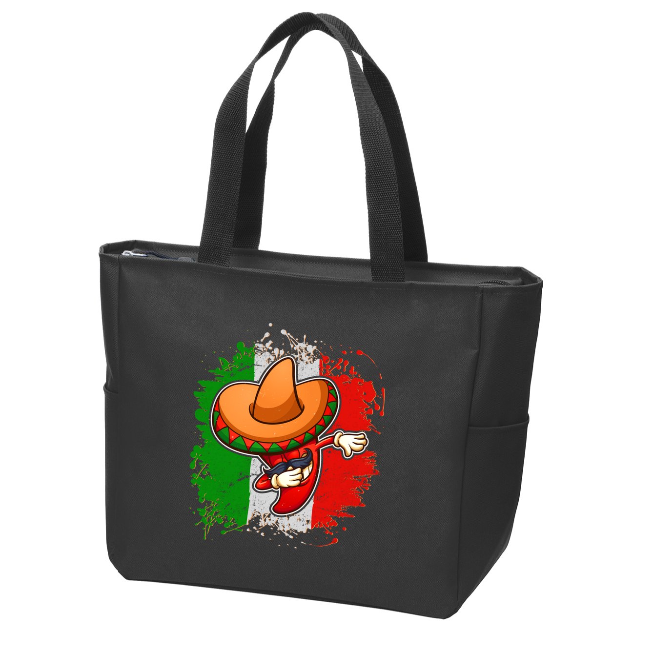 Dabbing Pepper Cinco de Mayo Zip Tote Bag