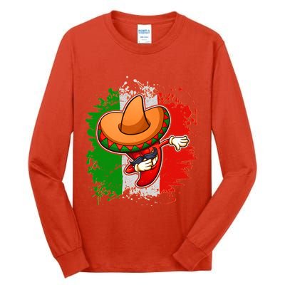 Dabbing Pepper Cinco de Mayo Tall Long Sleeve T-Shirt