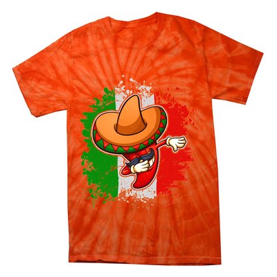 Dabbing Pepper Cinco de Mayo Tie-Dye T-Shirt