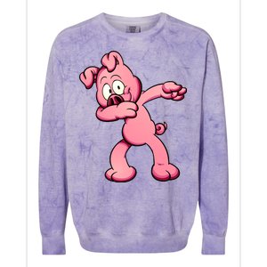 Dabbing Pig Colorblast Crewneck Sweatshirt