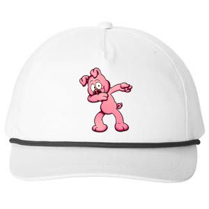 Dabbing Pig Snapback Five-Panel Rope Hat