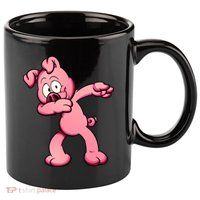 Dabbing Pig 11oz C Handle Ceramic Mug