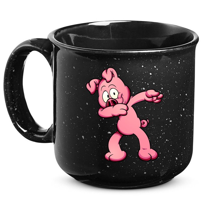 Dabbing Pig 15oz Campfire Ceramic Mug