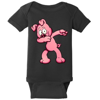 Dabbing Pig Baby Bodysuit